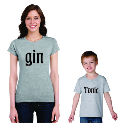 Gin and Tonic Matching Parent and Child T-shirts