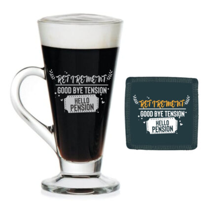 Good Bye Tension Hello Pension Retirement Engraved Tea Mug