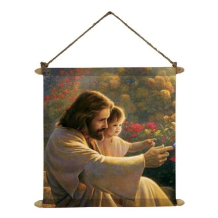 Guiding Light Lord Jesus Canvas Scroll