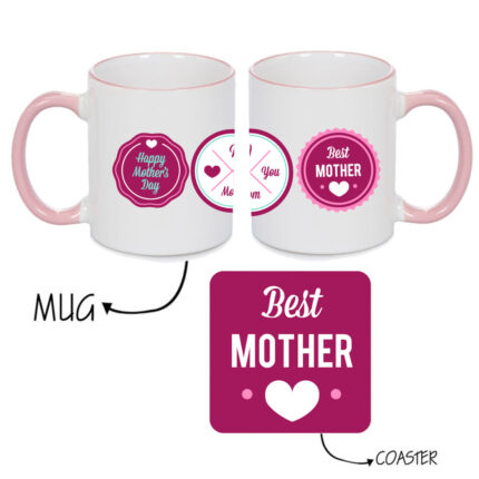 Happy Mothers Day Mug Pink