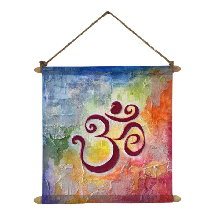 Holy Om Canvas Scroll