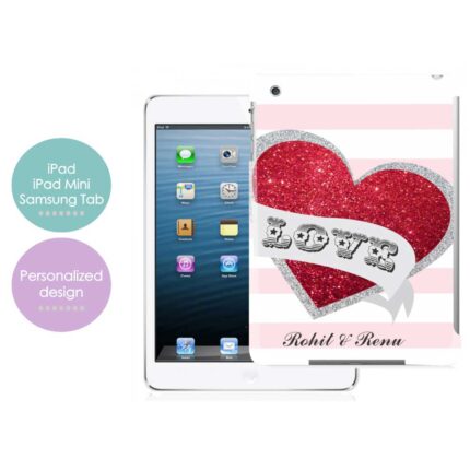 Personalized Hot Red Love Tablet Case