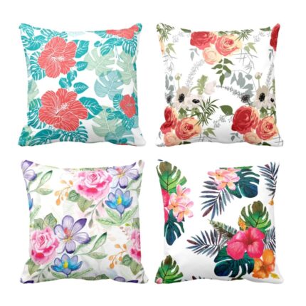 Sightly Floral Cushion Covers Set of 4
