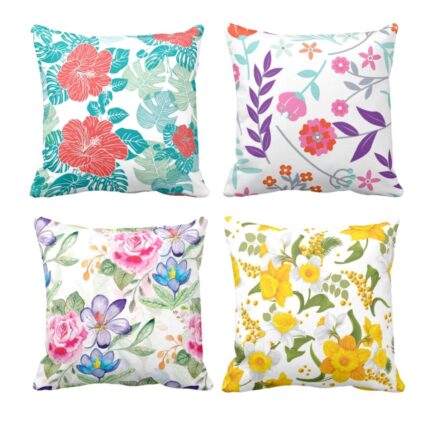 Fascinating Floral Cushion Covers Set of 4