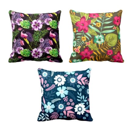 Mesmeric Floral Cushion Covers Set of 3