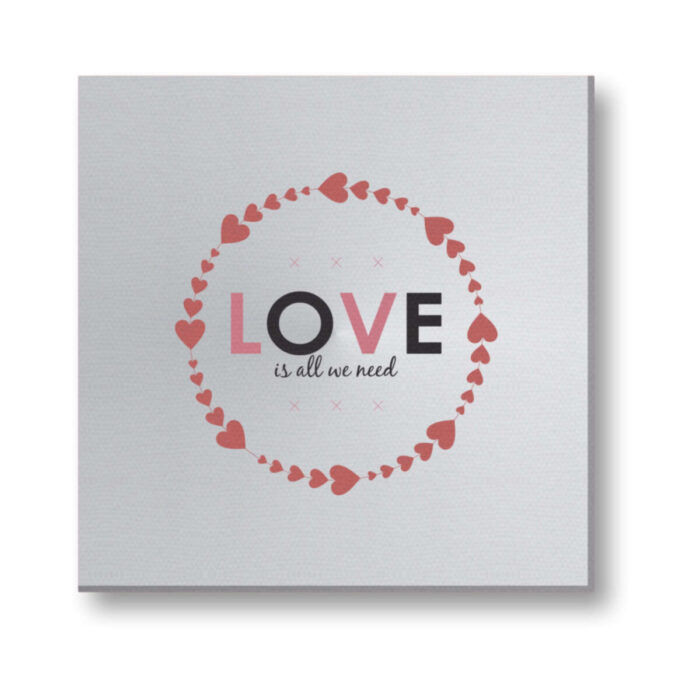 Love is All We Need Painting Canvas Frame