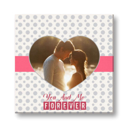 Personalized You & Me Forever Photo Canvas Frame