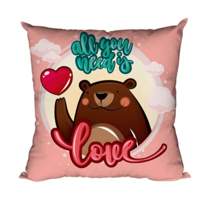 All You Need is Love Bear Cushion Cover