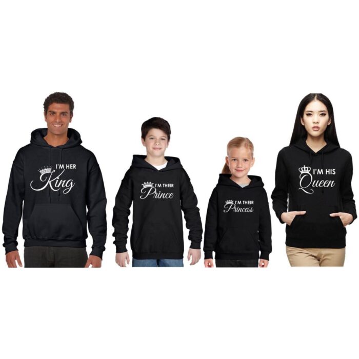 King and Queen Family Sweatshirt