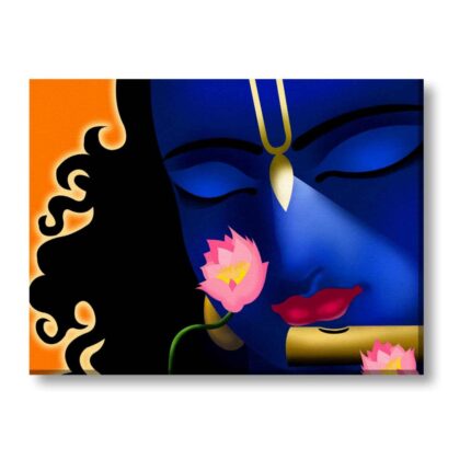 Divine Krishna Canvas Frame
