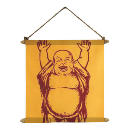 Laughing Buddha for Joy and Happiness Canvas Scroll