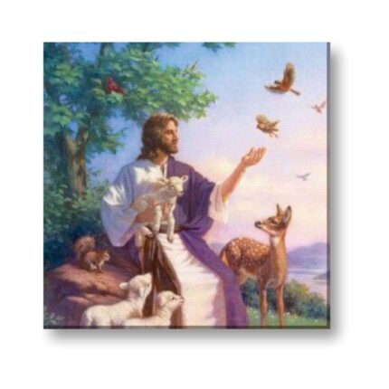 Caring Lord Jesus Canvas Wall Painting Frame