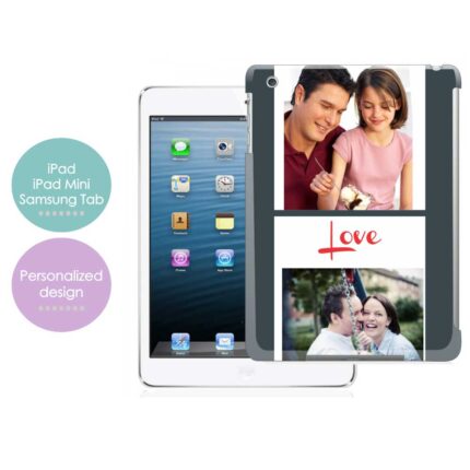Personalized Love 2 photo collage Tablet Case