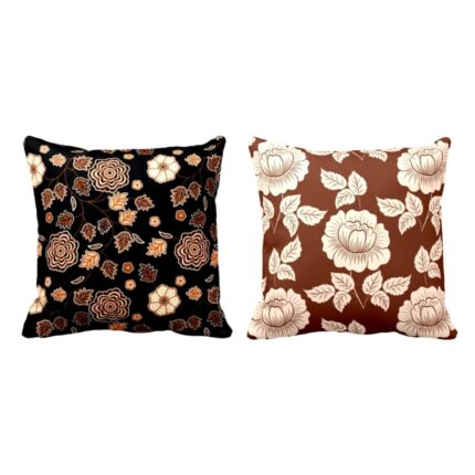 Magnificent Marvelous Floral Flowers Printed Cushion Covers Set of 2