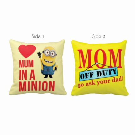 Mum In A Minion Double Sided Printed Cushion Cover