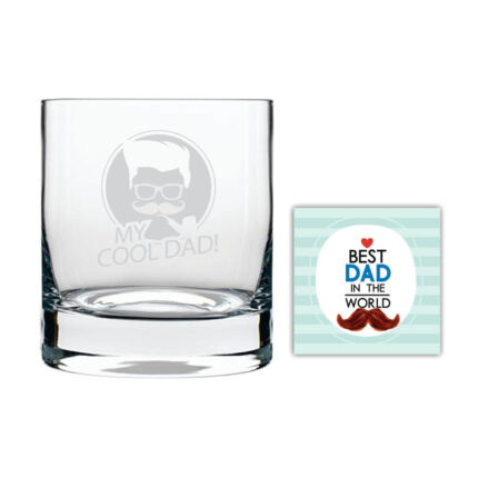 My Cool Dad Whiskey Glass