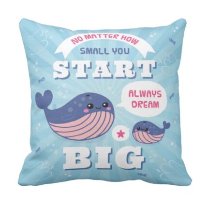 Cute Always Dream Big Inspirational Cushion Cover