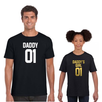 No.1 Daddy's Girl Matching Dad and Daughter T-shirts