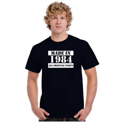 Personalized Made in Year Birthday T shirt for Men