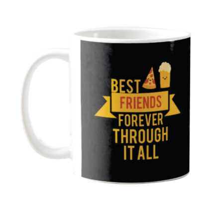 Pizza and Popcorn Best Friends Mug