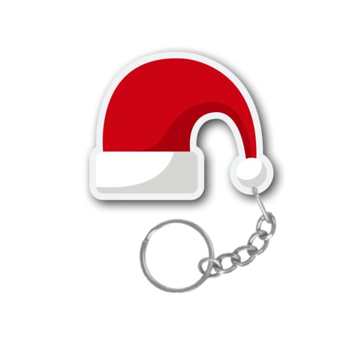 Santa Claus Red Hats Christmas keychain
