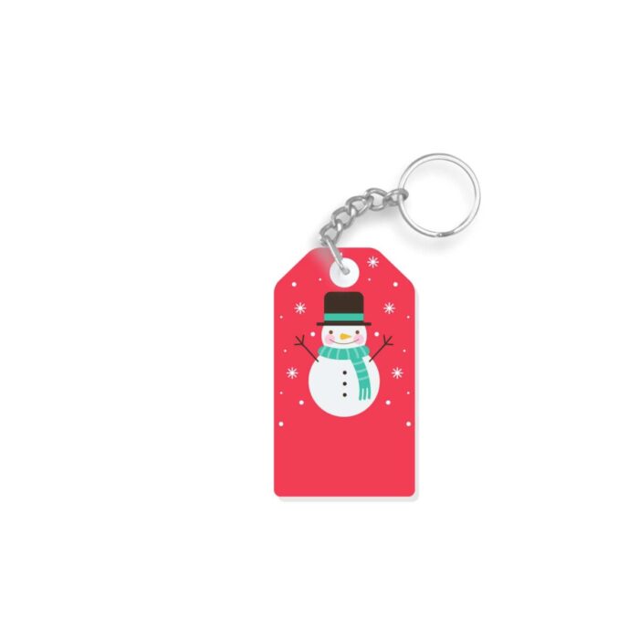 Snowman Christmas keychain
