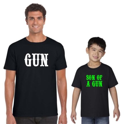 Gun - Son of A Gun Father and Son T-shirts