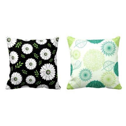 Splendid Good-Looking Floral Flowers Printed Cushion Covers Set of 2
