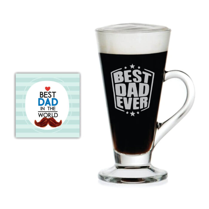 Starry Best Dad Ever Engraved Tea Mug