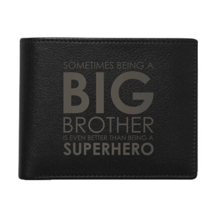 Superhero Brother Men's Leather Wallet for Brother