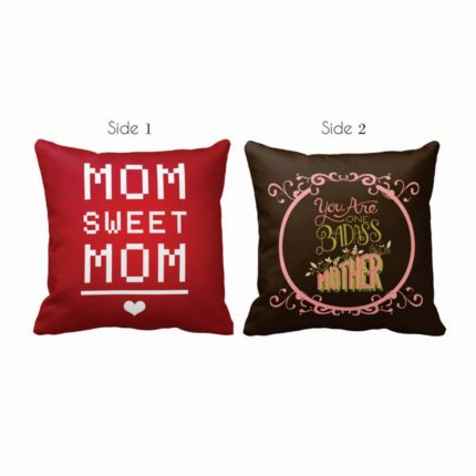 New mom gifts Badass Mother Double Side Printed Cushion Cover