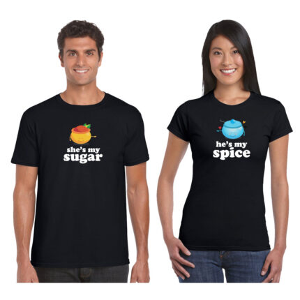 Sugar and Spice Couple T shirts