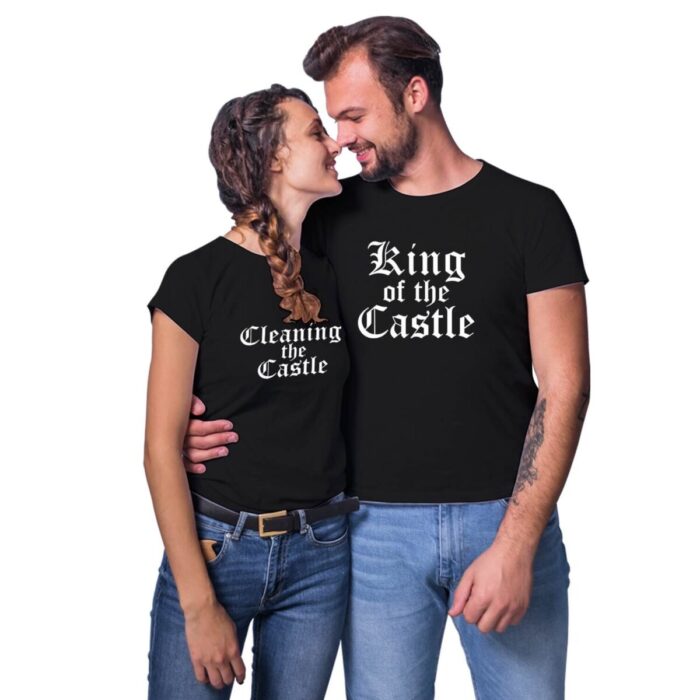 Castle King Cleaning Castle Couple T-shirt