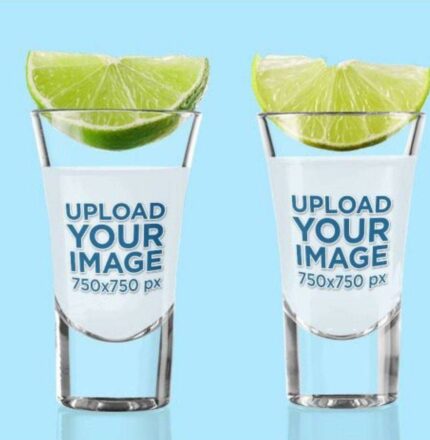 Engraved Customized Shot Glasses set of 2 - 45ML