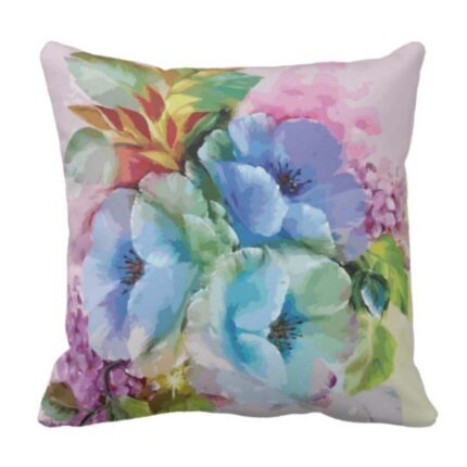Water Colour Floral Cushion Cover