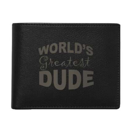 Worlds Greatest Dude Men's Leather Wallet for Brother