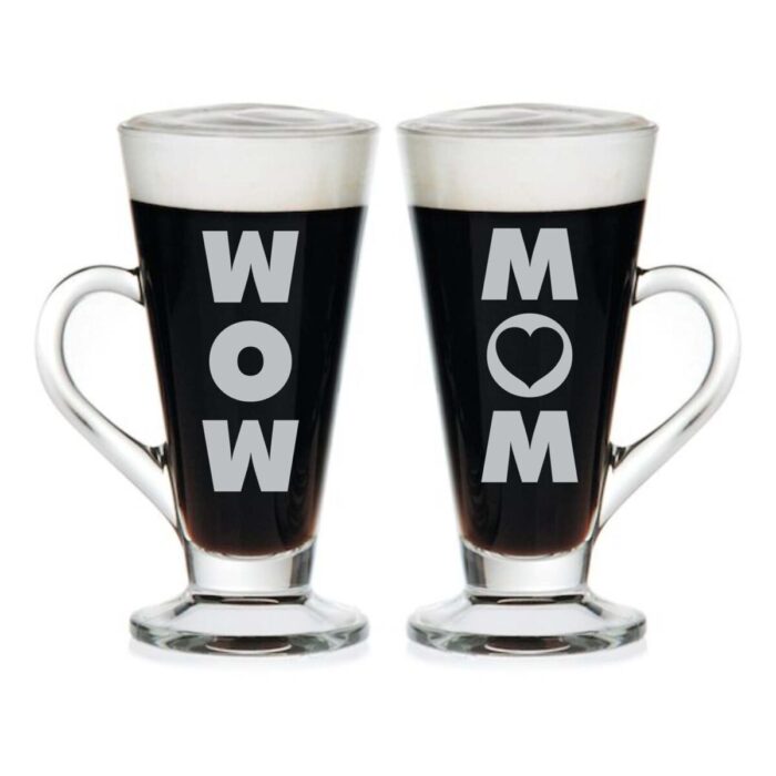 Wow Mom Engraved Tea Mug