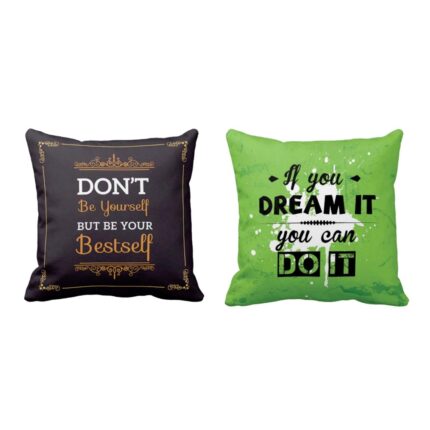 Be Your Bestself Inspirational Cushion Covers Set of 2