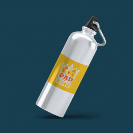 King Dad Sipper Water Bottle for Dad Stainless Steel - Gym, Office
