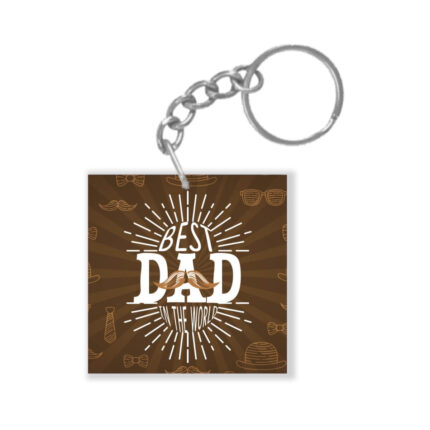 Best Dad in The World Keychain
