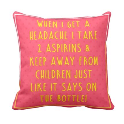 Funny Kid Headache Mom Cushion Cover