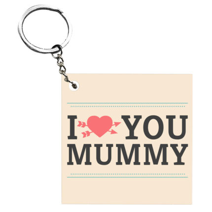 I Love You Mummy Banner Keychain