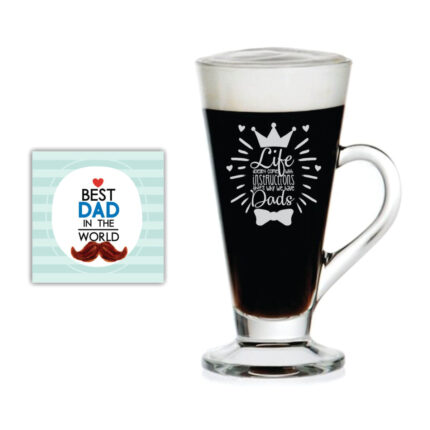 Life Doesnt come with Instructions But Dad Engraved Tea Mug