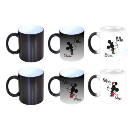 Soulmate Mr. Mrs. Mickey Minnie Magic Couple Mugs