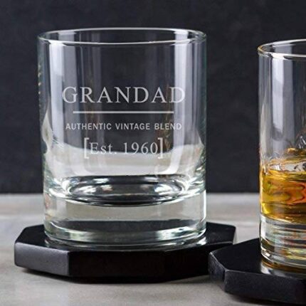 engraved whiskey glass