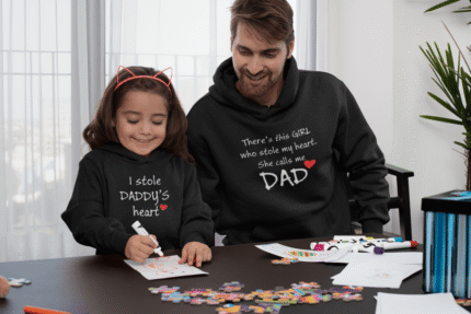 I Stole My Dad Heart Father and Daughter Sweatshirts