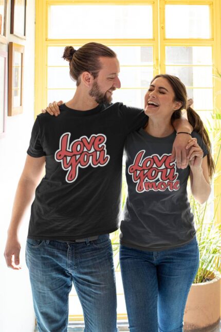 Love You More Couple T-shirt