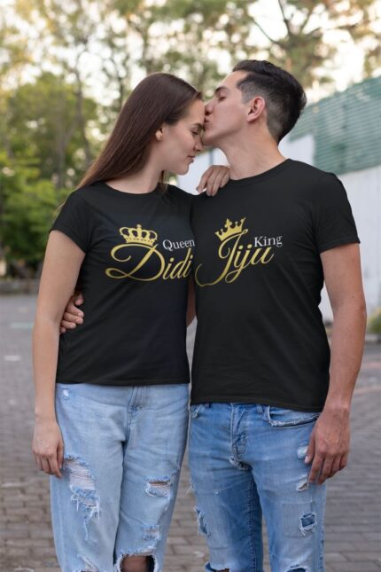 King Jiju Queen Didi Couple T-shirt