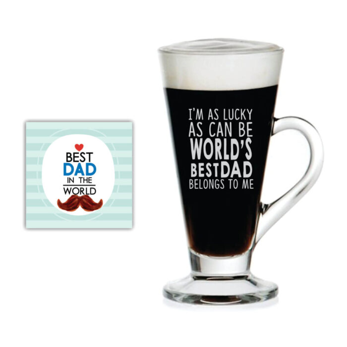 Worlds Best Dad Belongs to me Engraved Tea Mug