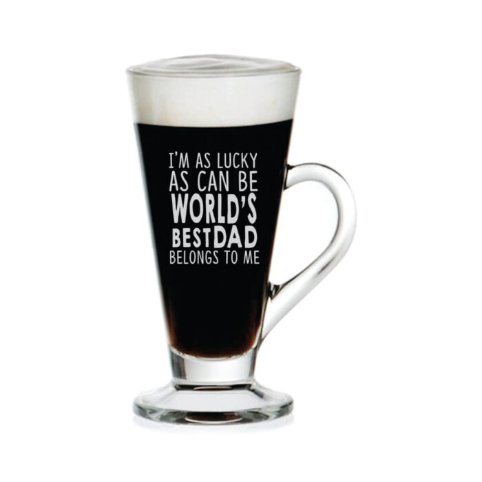 Worlds Best Dad Belongs to me Engraved Tea Mug